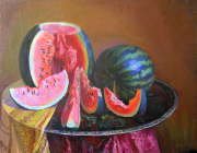 Still Life with Watermelons (private collection)